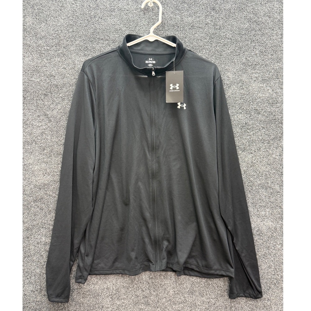 Under Armour Tech Full Zip Jacket Womens 2XL Black Loose Fit Athletic Gym New